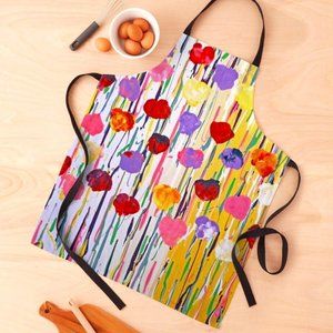 Custom Apron "Bleeding Tulips" NWT!